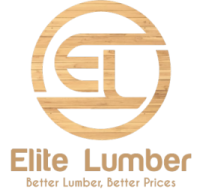 A logo of the company elite lumber.