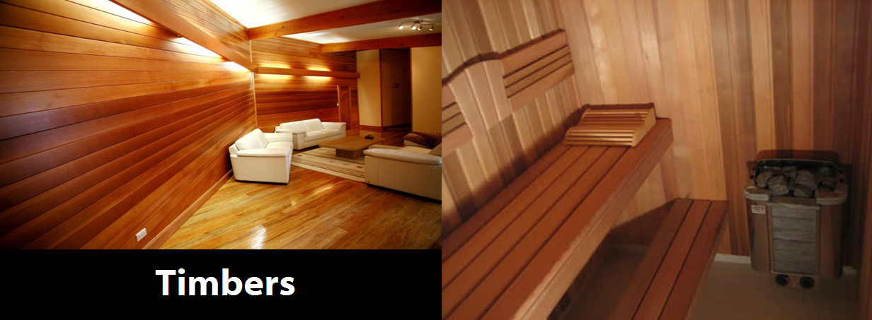 A room with two different types of wood floors.